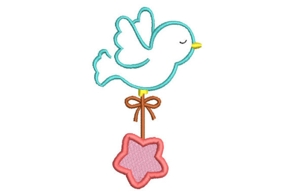 Bird with Bow Flying
