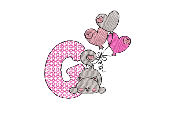 Letter G Cat Sketch