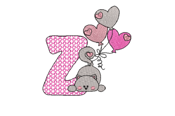 Letter Z Cat Sketch