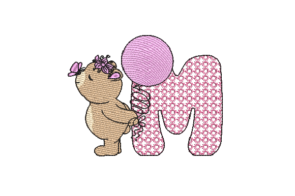 M Girl Teddy Embroidery Review