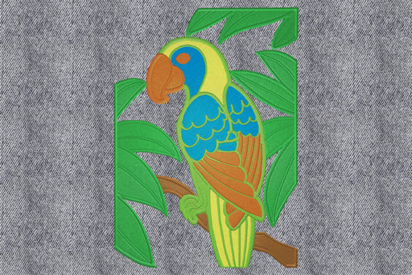 Multicolor Parrot in the Jungle