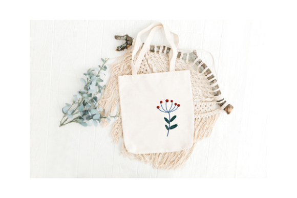 Winter Leaf Embroidery Design